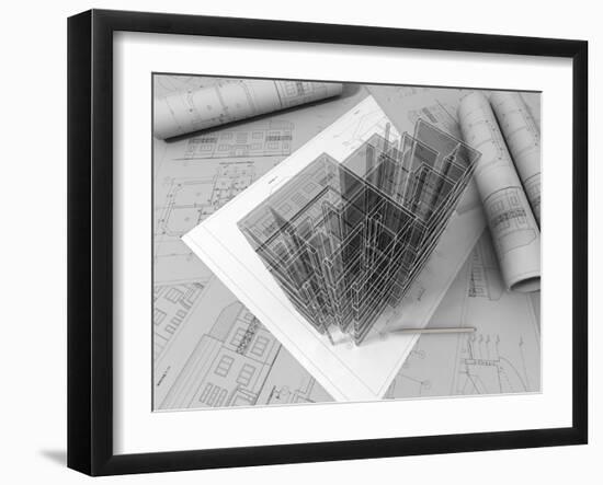 Plan Drawing-ArchMan-Framed Photographic Print