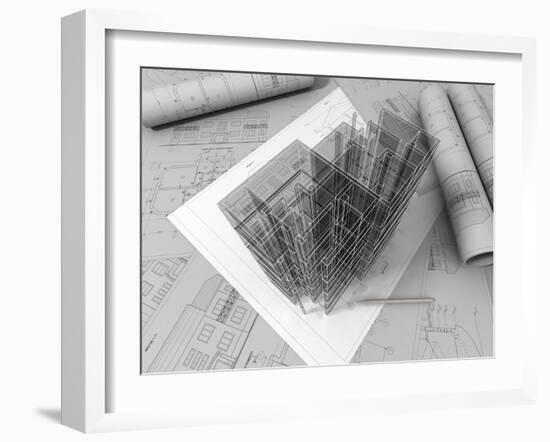 Plan Drawing-ArchMan-Framed Photographic Print