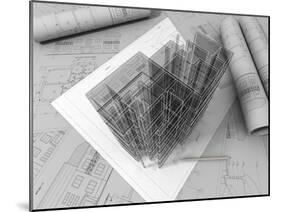 Plan Drawing-ArchMan-Mounted Photographic Print