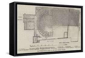 Plan (Dress-Circle Level) of the New Adelphi Theatre-null-Framed Stretched Canvas