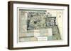 Plan du Jardin de Monceau appartenant à S.A.S Monsieur le Duc de Chartres-Bertaud et Carmontelle-Framed Giclee Print