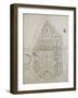 Plan du jardin du Grand Trianon, dessin de l'augmentation de Trianon et des rampes au bout du canal-null-Framed Giclee Print