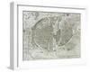 Plan en perspective de la Ville de Paris, telle qu'elle était sous le règne de Charles IX, dit-Guillaume Heulland-Framed Giclee Print