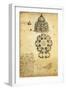 Plan for Domed Church-Leonardo da Vinci-Framed Giclee Print