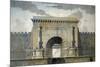 Plan for Gates to City, 1779-Jean Guillaume Moitte-Mounted Giclee Print