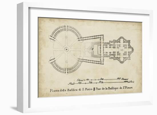 Plan for St. Peter's Basilica-null-Framed Art Print