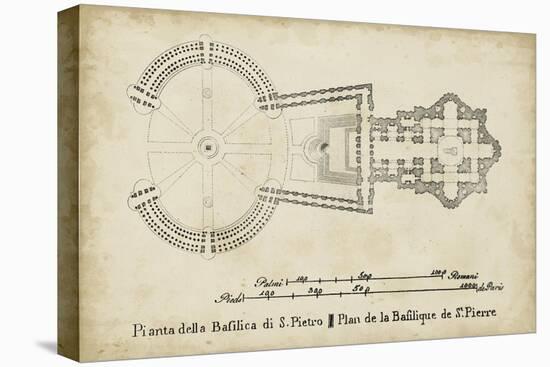 Plan for St. Peter's Basilica-null-Stretched Canvas