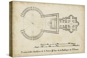 Plan for St. Peter's Basilica-null-Stretched Canvas