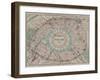 Plan général du chemin de fer de ceinture de Paris-Victor Descombes-Framed Giclee Print