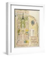 Plan Général: Exposition Universelle de 1889-Fr. Becker-Framed Giclee Print