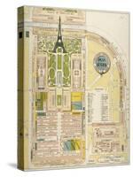 Plan Général: Exposition Universelle de 1889-Fr. Becker-Stretched Canvas