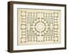 Plan in Taupe & Spa III-Vision Studio-Framed Art Print