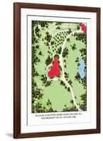 Plan of a Country Home near Chicago, Illinois-J. Weidermann-Framed Art Print