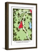 Plan of a Country Home near Chicago, Illinois-J. Weidermann-Framed Art Print