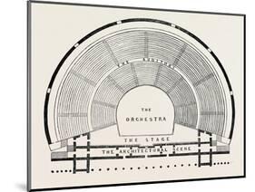 Plan of a Greek Theatre-null-Mounted Giclee Print