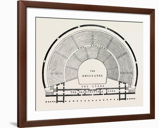 Plan of a Greek Theatre-null-Framed Giclee Print