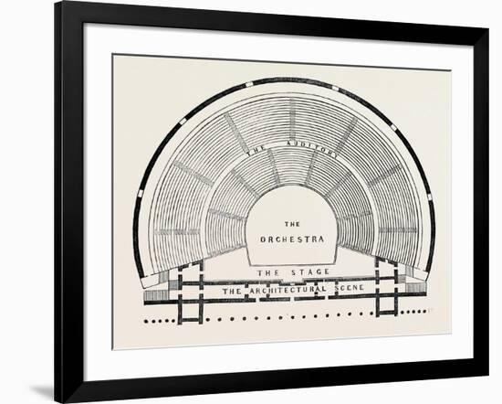 Plan of a Greek Theatre-null-Framed Giclee Print