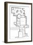 Plan of a Marquis House-null-Framed Art Print