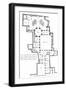 Plan of a Marquis House-null-Framed Art Print