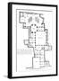 Plan of a Marquis House-null-Framed Art Print