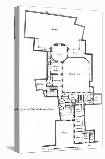 Plan of a Marquis House-null-Stretched Canvas