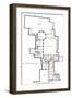 Plan of a Marquis House-null-Framed Art Print