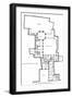 Plan of a Marquis House-null-Framed Art Print