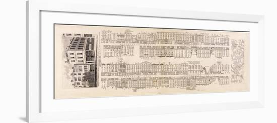 Plan of Aldersgate Street, London, C1839-null-Framed Premium Giclee Print