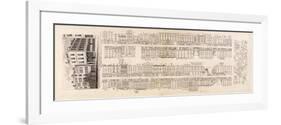 Plan of Aldersgate Street, London, C1839-null-Framed Premium Giclee Print