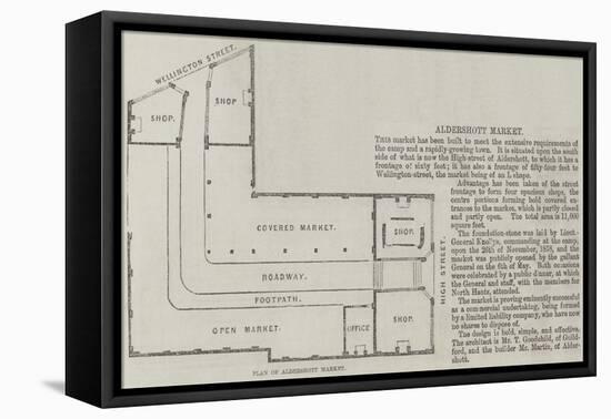 Plan of Aldershott Market-null-Framed Stretched Canvas