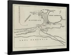 Plan of Alexandria-null-Framed Giclee Print