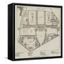 Plan of Bethlem Hospital, Wards, and Gardens-null-Framed Stretched Canvas
