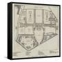 Plan of Bethlem Hospital, Wards, and Gardens-null-Framed Stretched Canvas