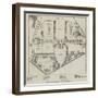 Plan of Bethlem Hospital, Wards, and Gardens-null-Framed Giclee Print