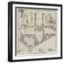 Plan of Bethlem Hospital, Wards, and Gardens-null-Framed Giclee Print