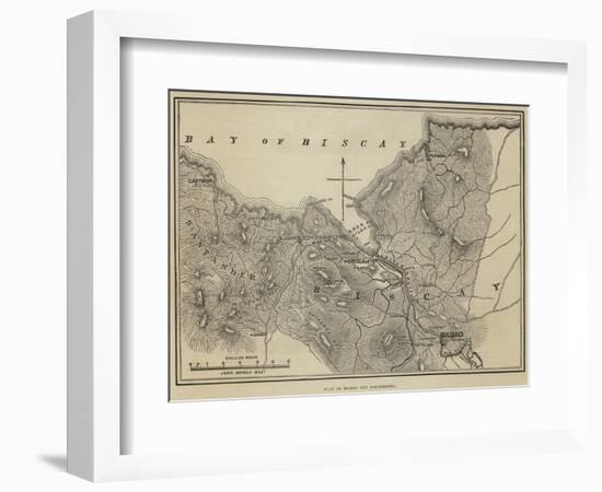 Plan of Bilbao and Somorrostro-John Dower-Framed Giclee Print