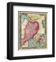 Plan of Boston, c.1860-Samuel Augustus Mitchell-Framed Art Print