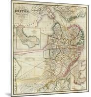 Plan of Boston Comprising a Part of Charlestown and Cambridge, c.1846-George G^ Smith-Mounted Art Print