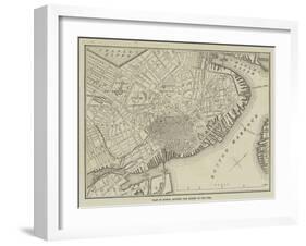 Plan of Boston, Showing the Extent of the Fire-null-Framed Giclee Print