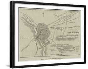 Plan of Cabul and its Approaches-null-Framed Giclee Print