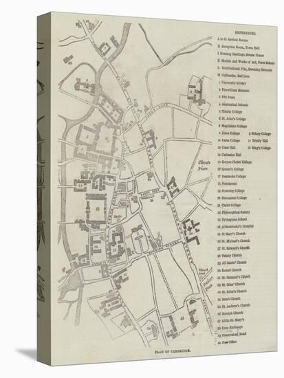 Plan of Cambridge-null-Stretched Canvas