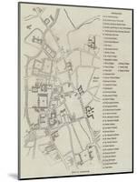 Plan of Cambridge-null-Mounted Giclee Print