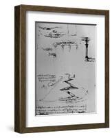 Plan of Canal Ascending Hill By Means of Locks', 1928-Leonardo Da Vinci-Framed Giclee Print