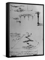 Plan of Canal Ascending Hill By Means of Locks', 1928-Leonardo Da Vinci-Framed Stretched Canvas