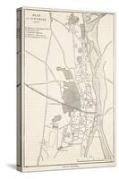 Plan of Cawnpore 1857, from 'Cassell's Illustrated History of England'-English School-Stretched Canvas