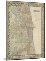 Plan of Chicago-Mitchell-Mounted Art Print