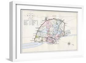 Plan of Delhi, India, 1857-1858-Guyoy & Wood-Framed Giclee Print