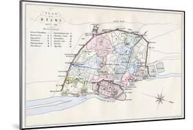 Plan of Delhi, India, 1857-1858-Guyoy & Wood-Mounted Giclee Print