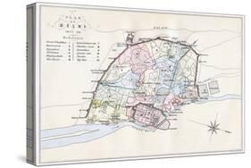 Plan of Delhi, India, 1857-1858-Guyoy & Wood-Stretched Canvas