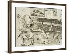 Plan of Edinburgh, Pub. by John Smith-Andrew Johnston-Framed Giclee Print